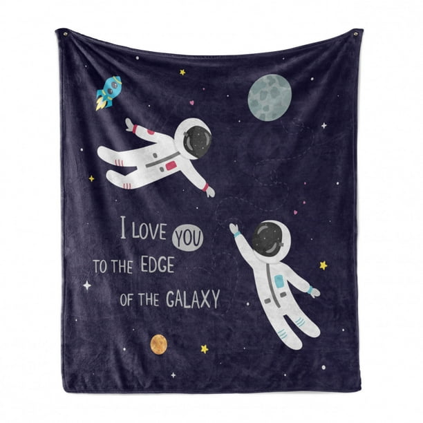 Dark Purple Multicolor Cozy Plush for Indoor and Outdoor Use I Love You to The Edge of The Galaxy Typography with Astronauts 60 x 80 Ambesonne Universe Soft Flannel Fleece Throw Blanket Dark Purple Multicolor Cozy Plush for Indoor and Outdoor Use I Love You to The Edge of The Galaxy Typography with Astronauts 60 x 80 Ambesonne Universe Soft Flannel Fleece Throw Blanket